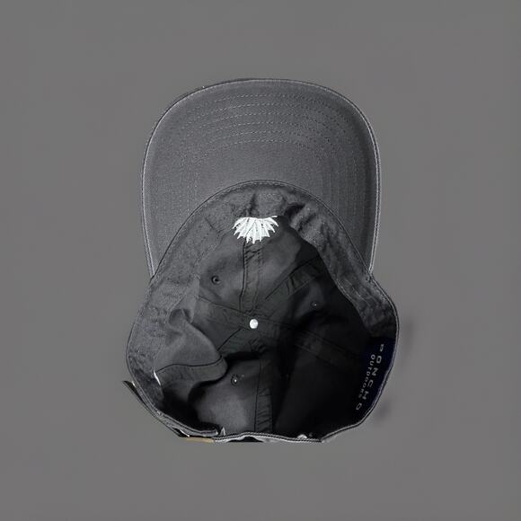 Poncho Outdoors Dad Hat Cap Strapback Adjustable Gray Cotton Fishing Mens - Picture 5 of 8